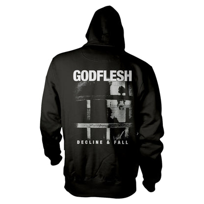 GODFLESH - DECLINE & FALL BLACK Hooded Sweatshirt Medium