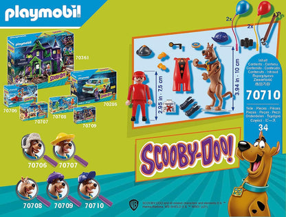 Playmobil SCOOBY-DOO! 70710 Adventure with Ghost Clown, for Children Ages 5+
