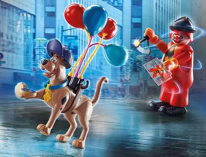 Playmobil SCOOBY-DOO! 70710 Adventure with Ghost Clown, for Children Ages 5+