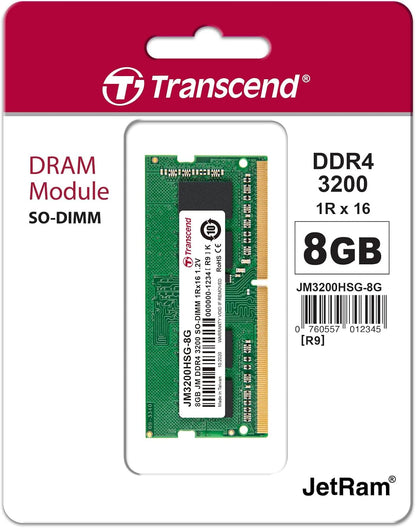 Transcend JM3200HSB-8G 8GB DDR4 3200MHz SO-DIMM 1Rx8 1.2V