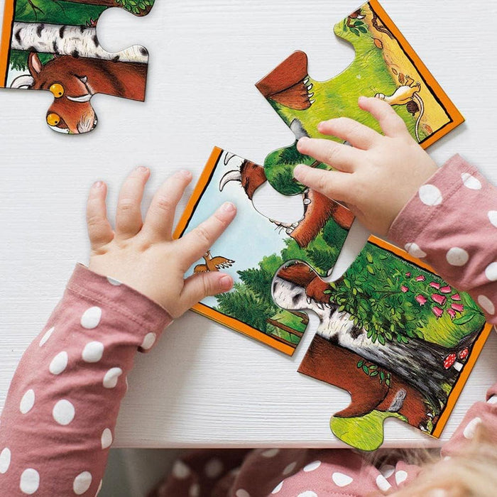 Gruffalo 4-in-1 puzzle 4-16 stukjes.