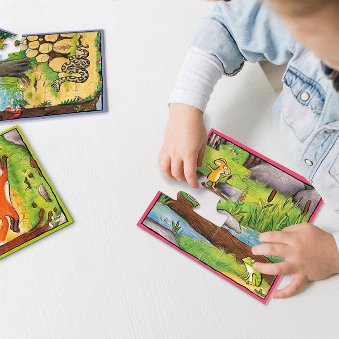 Gruffalo 4-in-1 puzzle 4-16 stukjes.