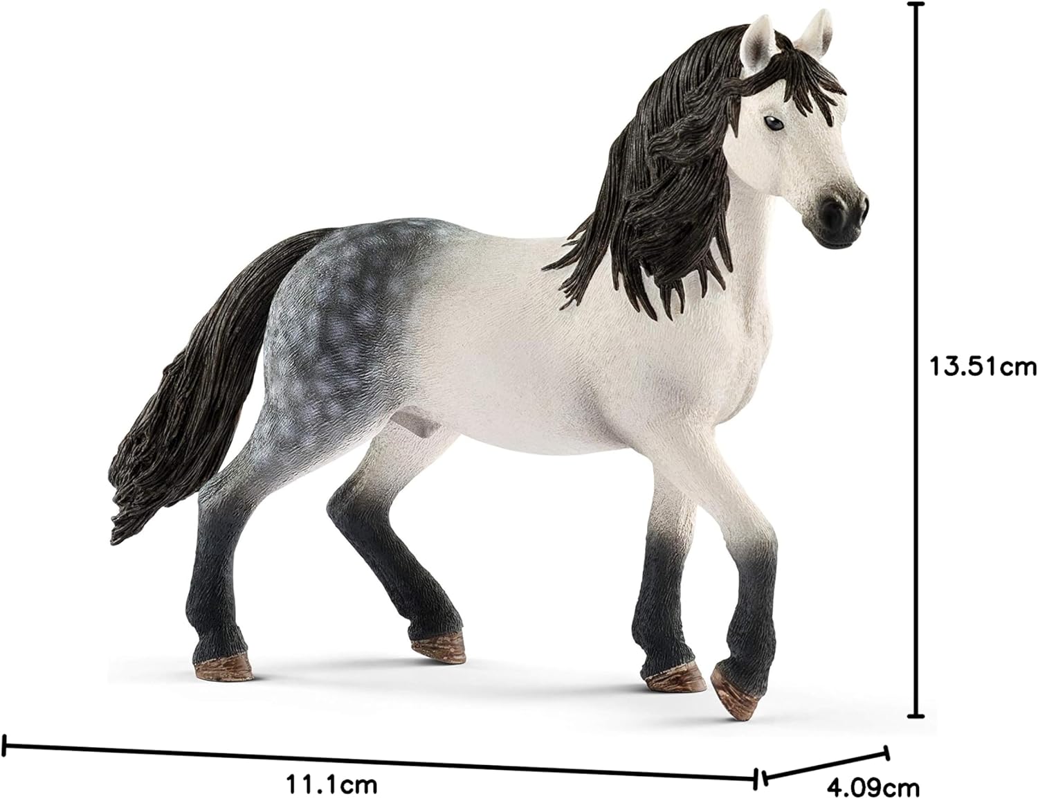 Schleich 13821 - Andalusier Hengst & 13793 - Spielzeugfigur - Andalusier Stute