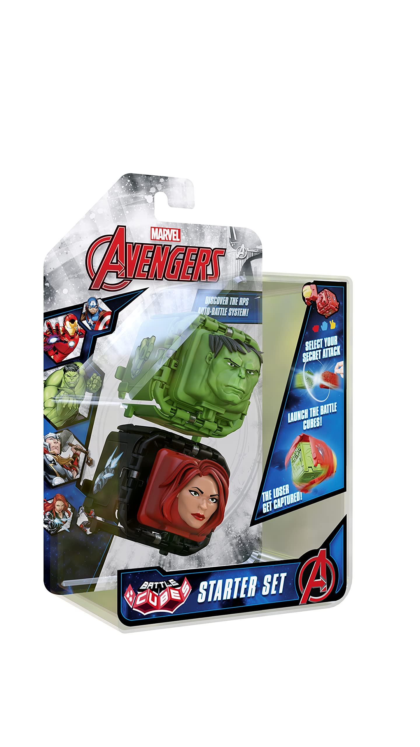 Battle Cubes- Hulk Vs Black Widow - Juego de Fidget de Batalla, Color Verde, S (BOTI 37203