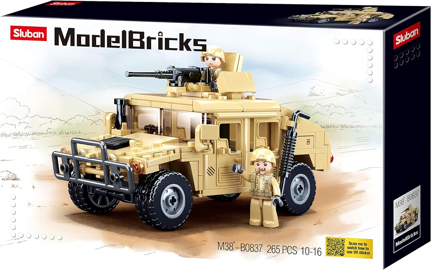 Sluban M38-B0837 Modelbricks-Hummer H2 Assault Vehicle