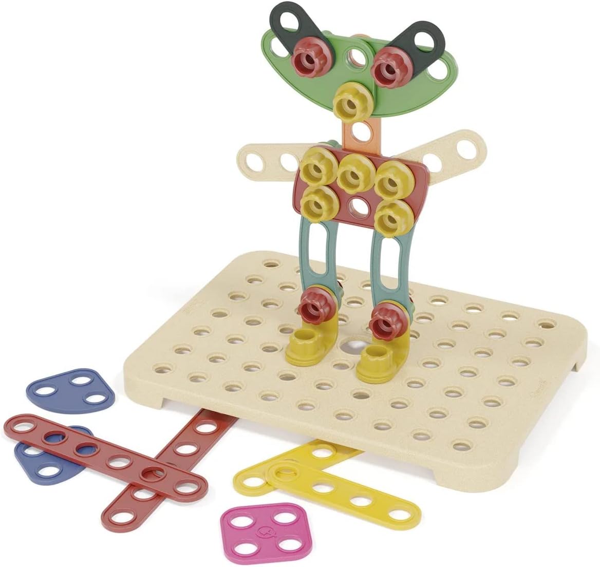 Quercetti XQU-86165 Play Bio Jumbo Techno Construction, Multicoloured