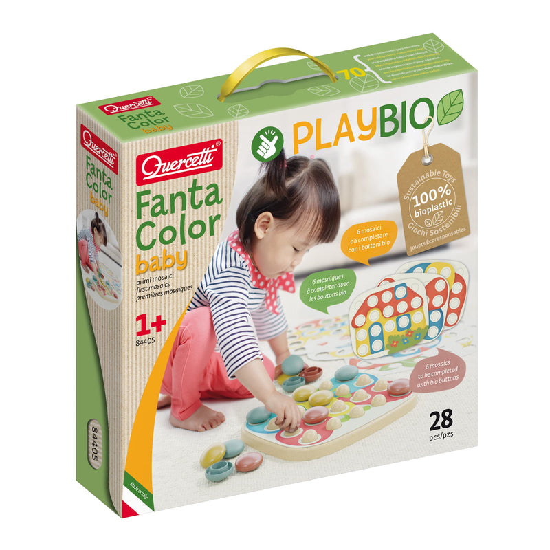 Quercetti 84405 Quercetti-84405 FantaColor Baby Play Bio, Multicoloured