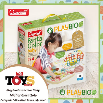 Quercetti 84405 Quercetti-84405 FantaColor Baby Play Bio, Multicoloured