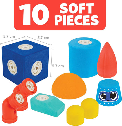 Blockaroo Magnetic building blocks, educational game for children, educational water game for creative building, ideal for the bath