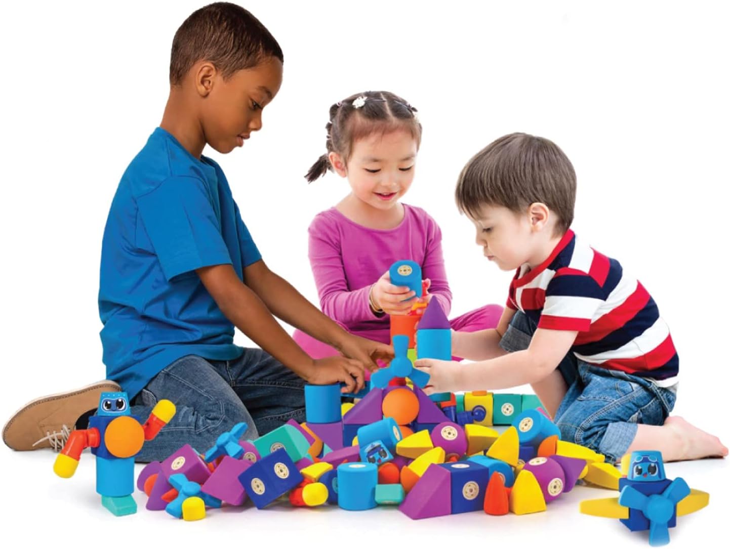 Blockaroo Magnetic building blocks, educational game for children, educational water game for creative building, ideal for the bath