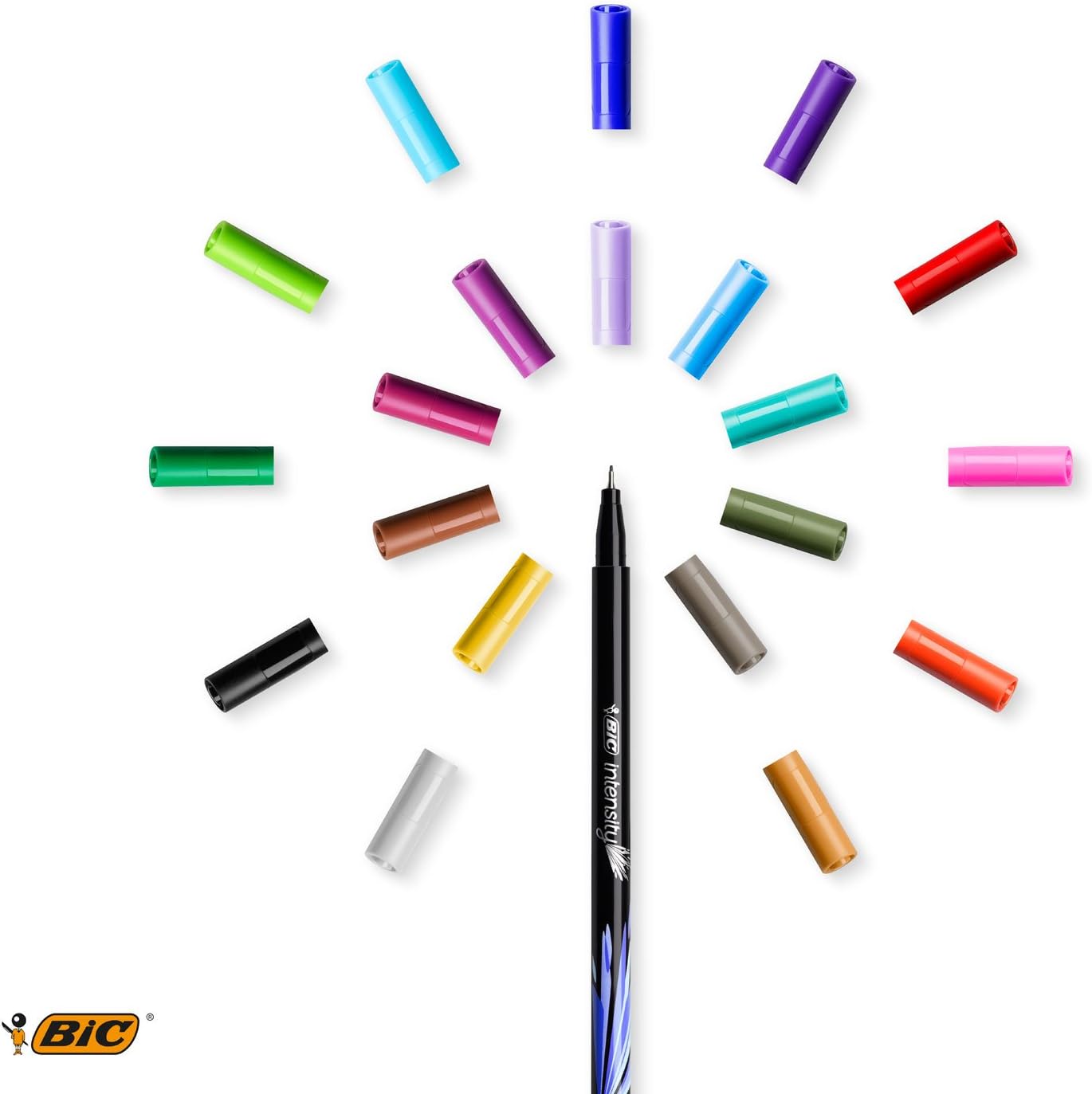 BiC Intensity Fine Felt Tip Pens, Pack of 6