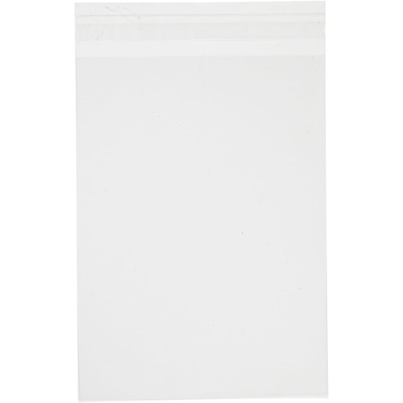 Cellophane Bags, W: 13,7 cm, H: 19 cm, 50pcs, 30 micron