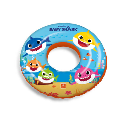 Mondo 16889 Pinkfong Baby Shark Toys Inflatable Donut-Swim Ring-Ideal for Boy/Girl Use in The Pool/Sea-16889, Multicolour, 50 cm