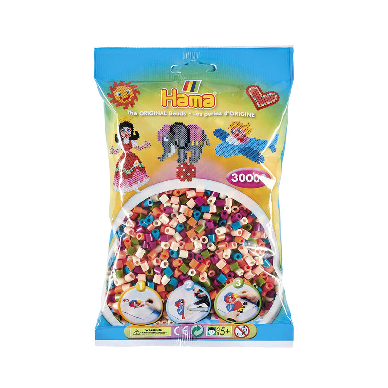 HAMA - sachet de perles à repasser | env. 3000 perles midi | loisirs créatifs et mosaïques pour enfants dès 5 ans | jeu créatif et décoration artisanale |