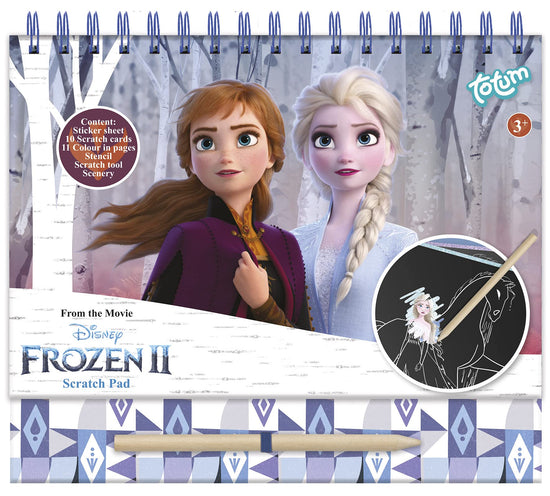 Frozen II Scratch Book: Scratch Book &amp; Colouring Book with Stencils and ...