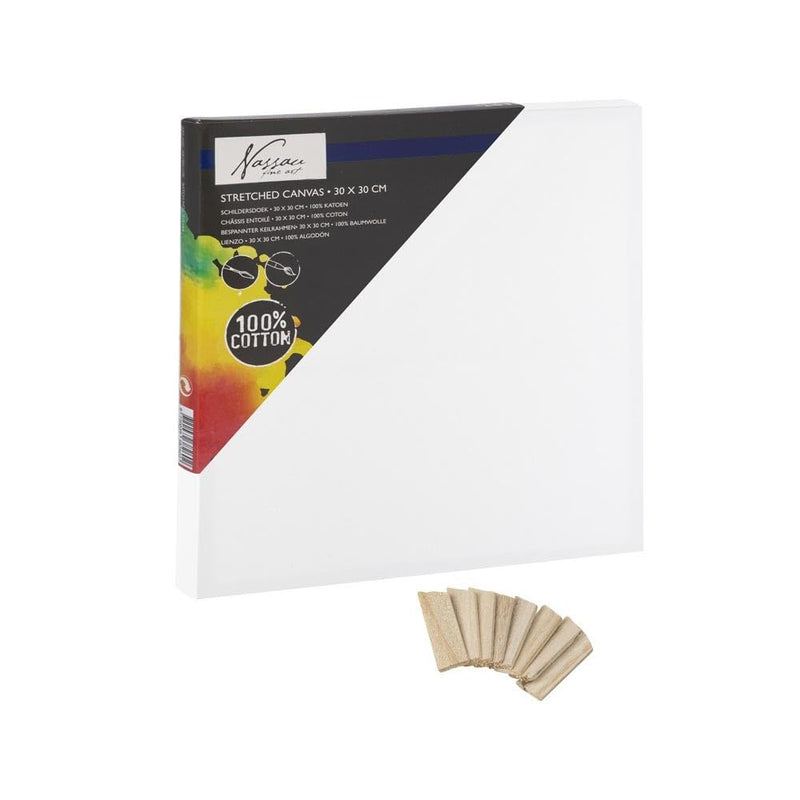 Art Sensations AR1001/GE Nassau Fine Art Canvas 30 x 30, White, Normal