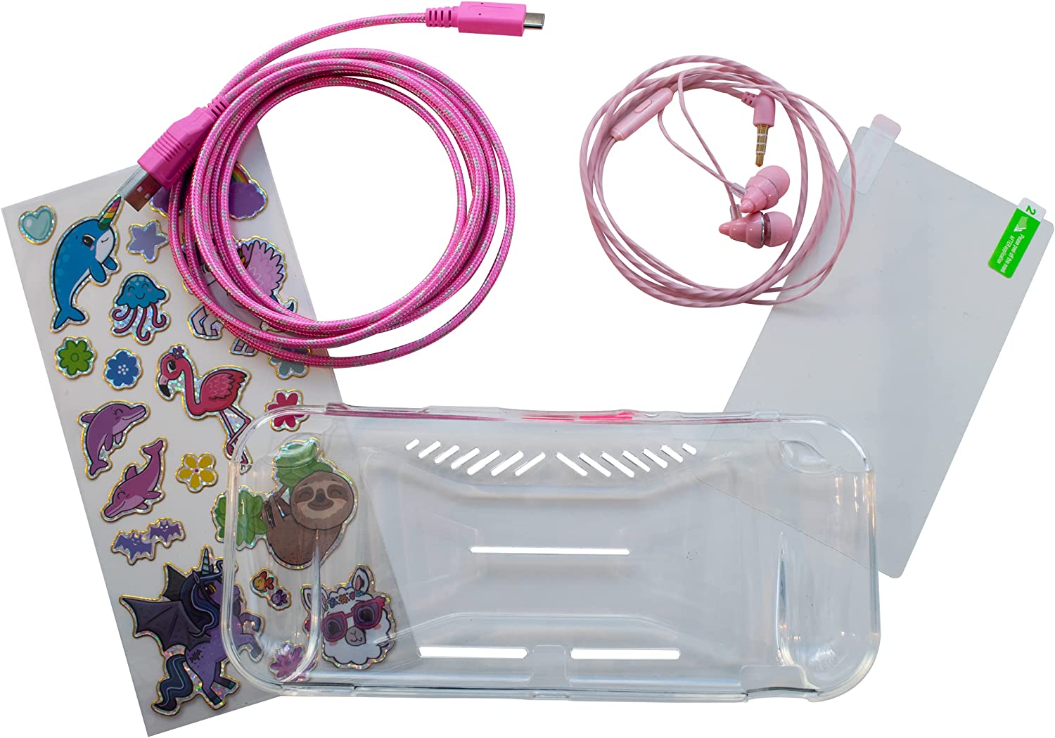 iMP Over the Rainbow Unicorn 7-in-1 Protector Kit (Nintendo Switch) Accessory Kit (Switch