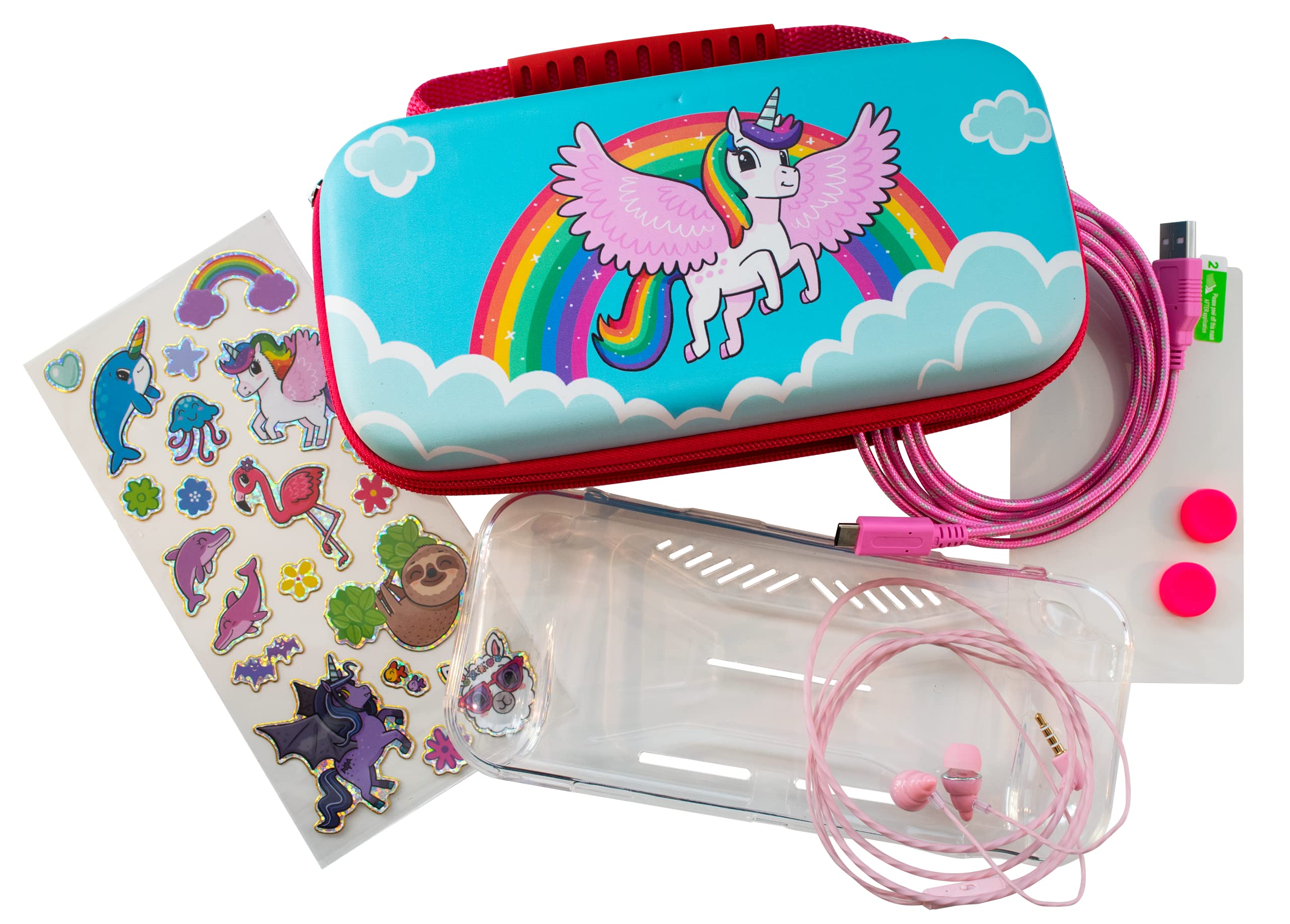 Unicorn 7-in-1 Protector Accessory Kit (Nintendo Switch Lite) Accessory Kit (Switch Lite