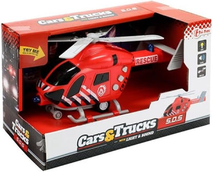 Toi-Toys Rescue Helicopter Junior 22.5 x 10 cm Red