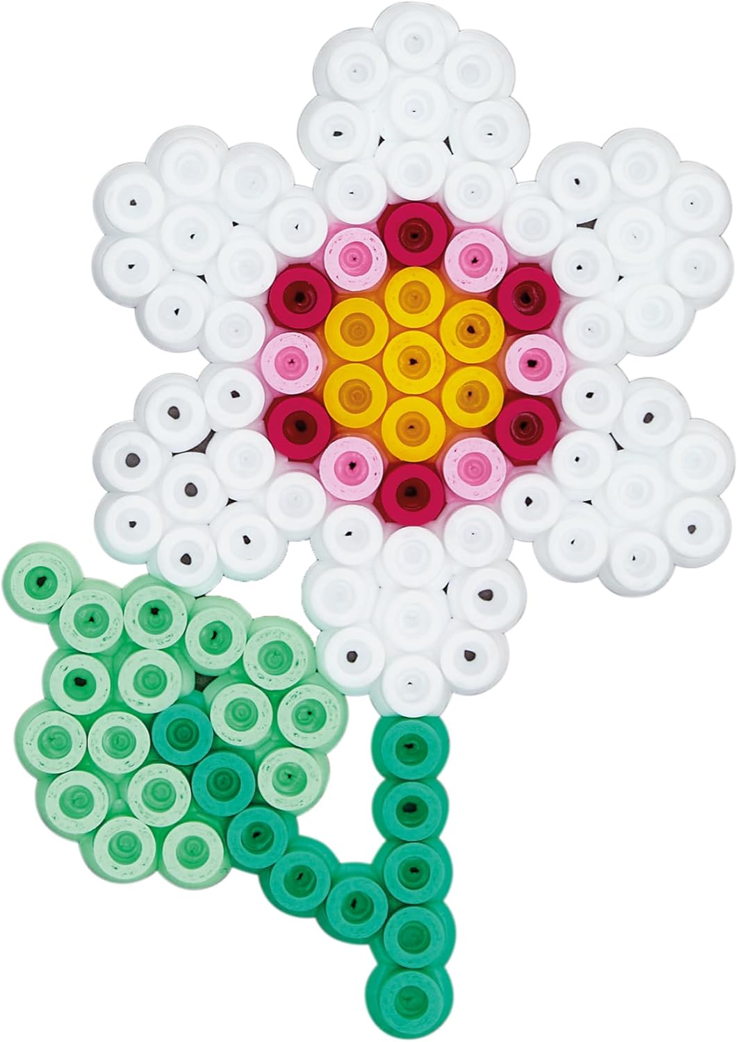 Hama Set kralen en pegboards, officiële Hama Tub met 15.000 kralen en 3 gekleurde penplanken, strijkpapier, knutselset voor jongens en meisjes vanaf 5 jaar, roze