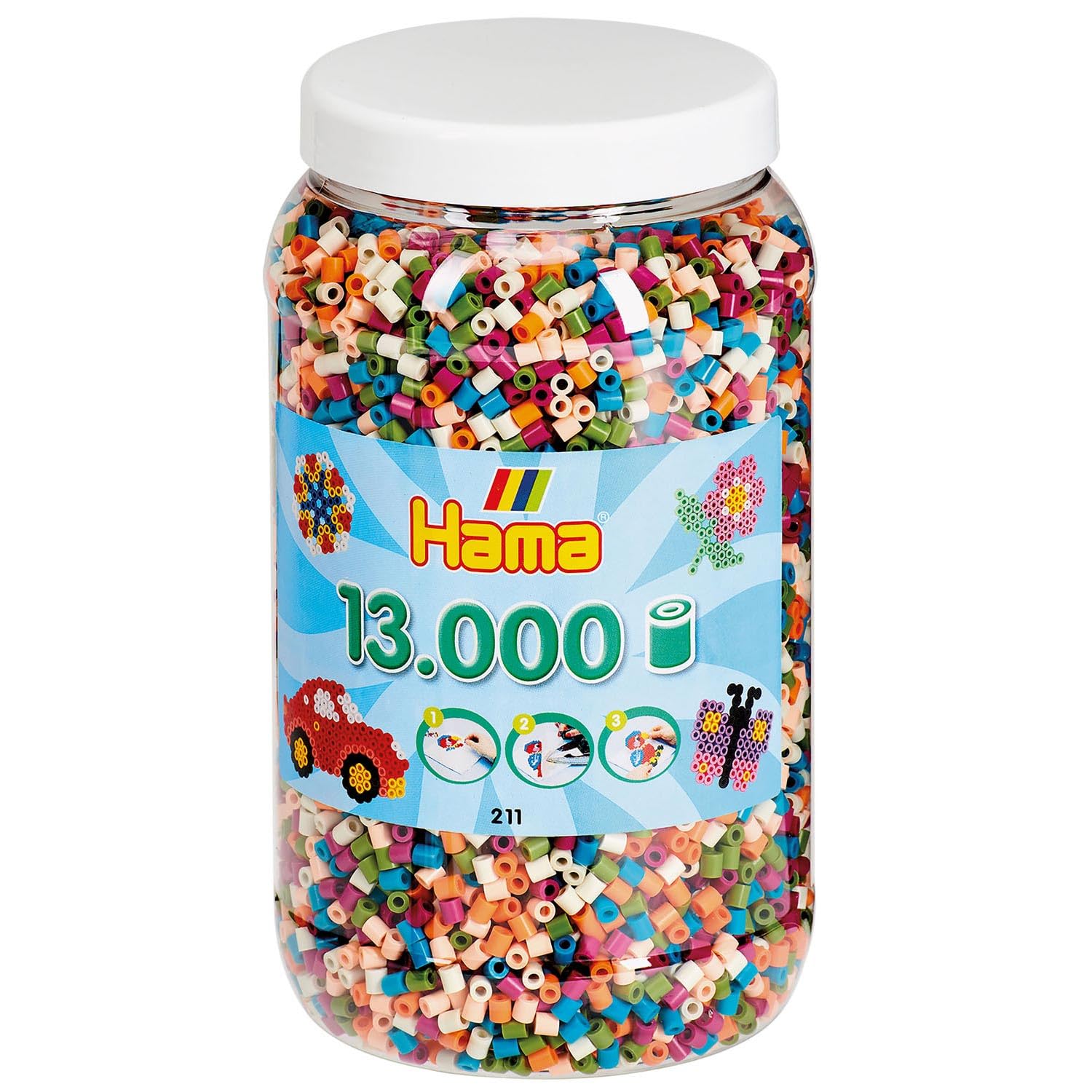 Hama Midi Beads 13,000pcs Mix 58