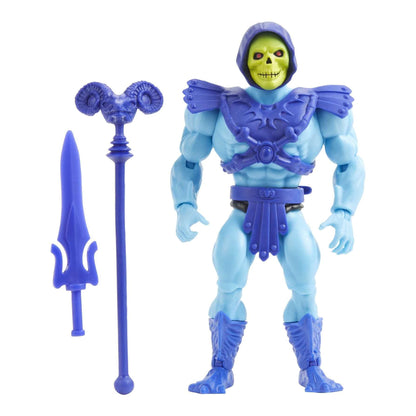 Masters of the Universe Origins Skeletor Action Figure, Battle Character for Storytelling Play and Display, Gift for 6 to 10 Year Olds and Adult Collectors Vintage Head Skeletor