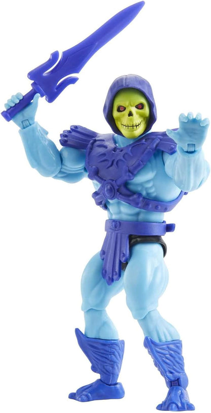 Masters of the Universe Origins Skeletor Action Figure, Battle Character for Storytelling Play and Display, Gift for 6 to 10 Year Olds and Adult Collectors Vintage Head Skeletor