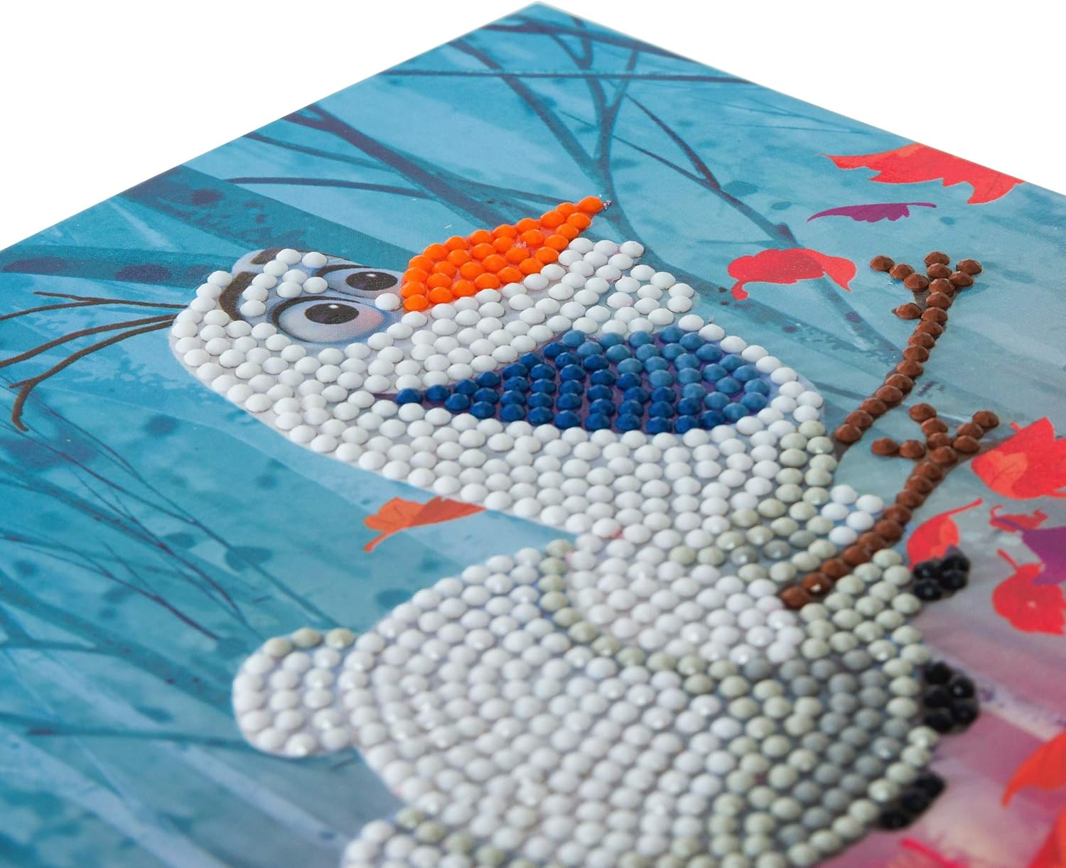Craft Buddy Crystal Art CCK-DNY801 Floating Olaf, 18x18cm Crystal Art Card
