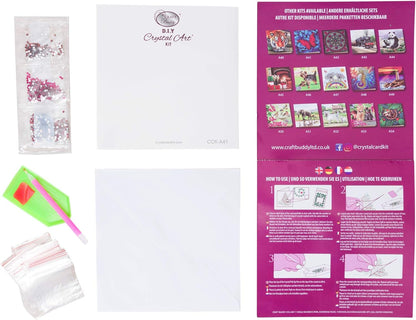 CRYSTAL ART CCK-A4: Cat and Flowers Card Kit