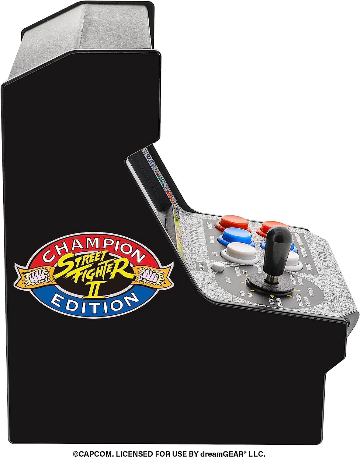 My Arcade Street Fighter II Mini Arcade Machine - Micro Player Table Top Arcade Machine, Portable Handheld Game, Retro Gaming Console, Mini Retro Games Machines for Kids & Adults
