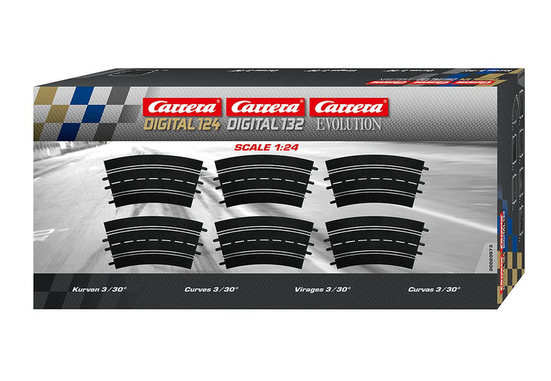 Carrera,carrera-20020573 Curvas 3/30° (6), Multicolor, (20020573