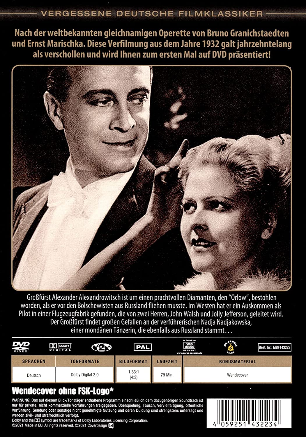 Vergessene Deutsche Filmklassiker: Der Diamant des Zaren - Der Orlow