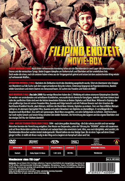 Filipino Endzeit Movie-Box: Mad Warriors of the Apocalypse (4 Filme auf 2 DVD