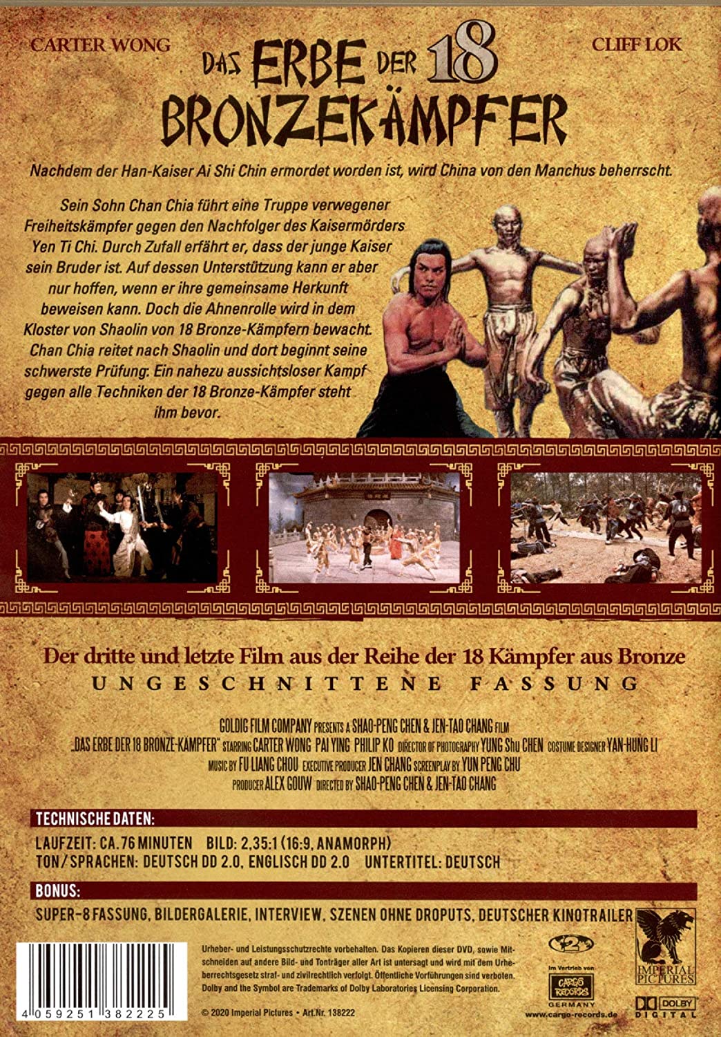 Shaolin Kung Fu: Das Erbe der 18 Bronzekämpfer