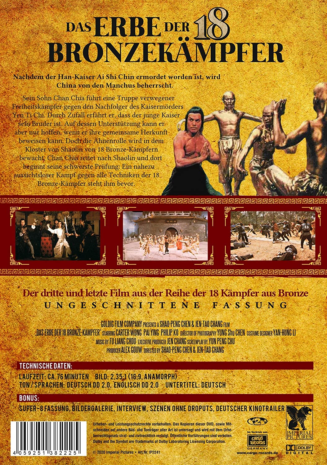 Shaolin Kung Fu: Das Erbe der 18 Bronzekämpfer