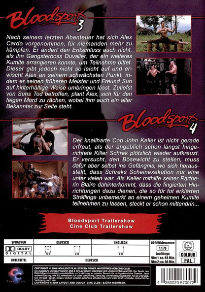 BLOODSPORT 3+4 DOUBLE FEATURE