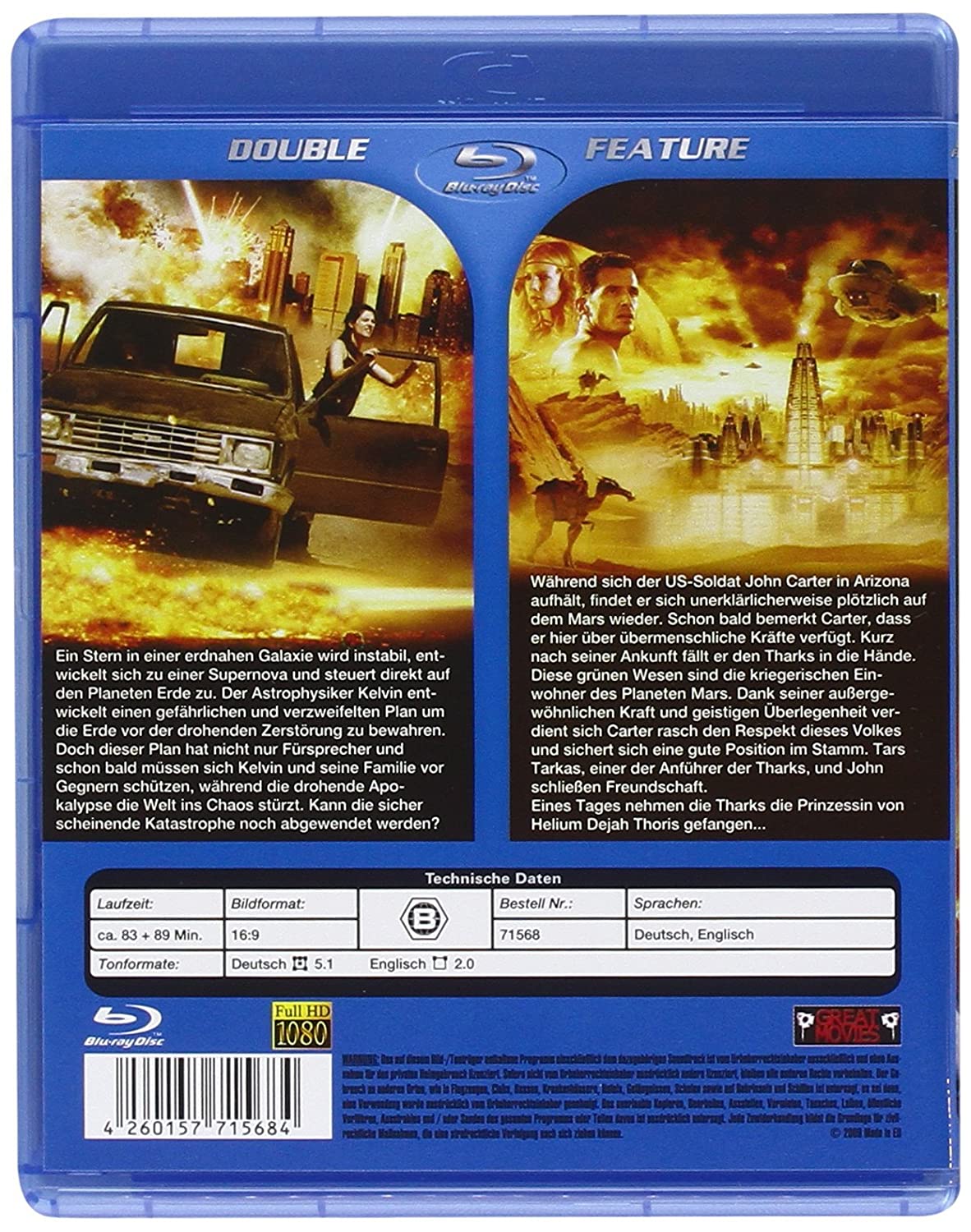 Doppel-Bd: 2012 Supernova & Princess Of Mars (Import) B...