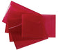Tiger Folletos de plástico tamaño A4+ Foolscape - Paquete de 5 carpetas rojas