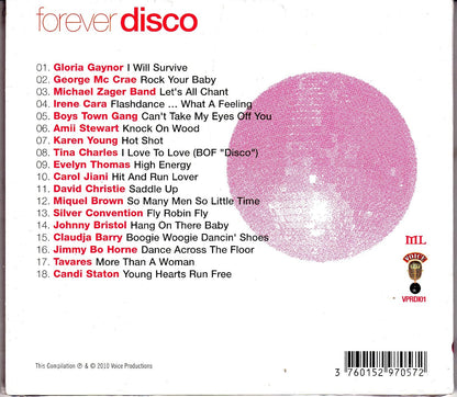 GLORIA GAYNOR - GEORGE Mc CRAE - MICHAEL ZAGER BAND - IRENE CARA - BOYS TOWN GANG ?-FOREVER DISCO