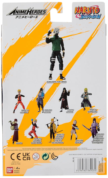 Anime Heroes Figura de Accion Kakashi - Naruto 15cm 36903 Multicolor & Anime Heroes Figura de Accion Naruto Uzamaki - Naruto 17cm 36907 Multicolor