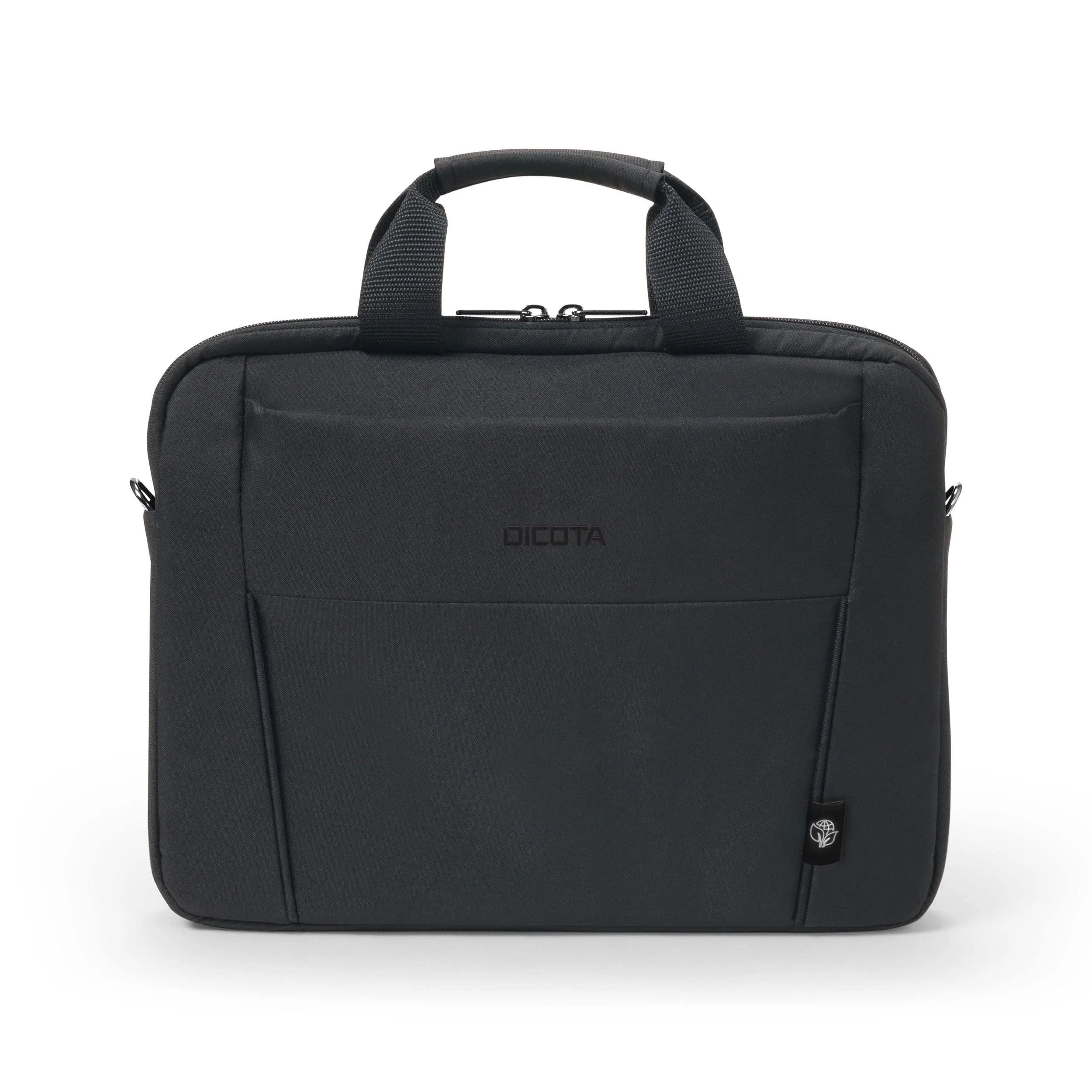 DICOTA Eco Slim Case BASE 15-15.6 - functional laptop case with protective padding, black