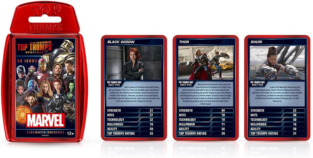 Marvel Cinematic Universe Top Trumps Specials Card Game