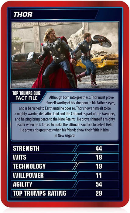 Marvel Cinematic Universe Top Trumps Card Game