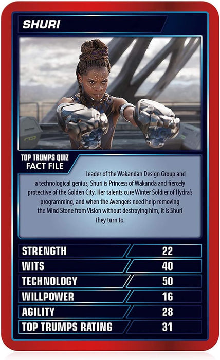 Marvel Cinematic Universe Top Trumps Card Game