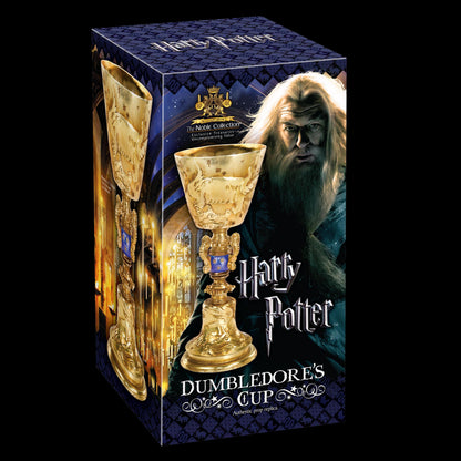 The Noble Collection Harry Potter Dumbledore Cup - Approx 6.7in (17cm) Shining Goblet Replica - Officially Licensed Harry Potter Film Set Movie Props Gifts
