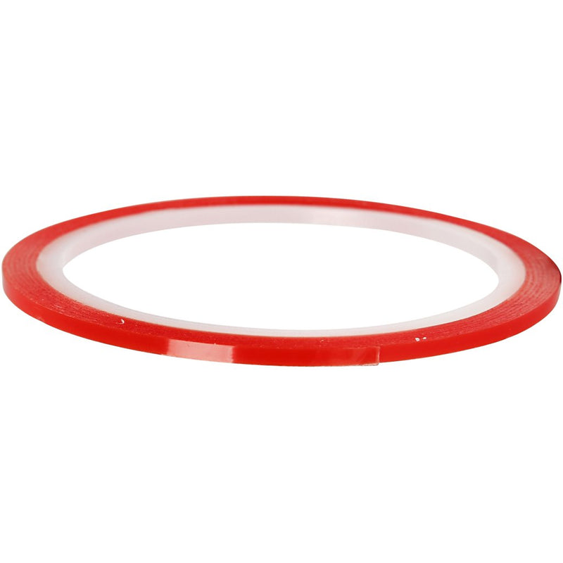 Creativ Company 24636 cinta adhesiva Rojo Apto para uso en interior 10 m - Cintas adhesivas (Rojo, 10 m, 3 mm