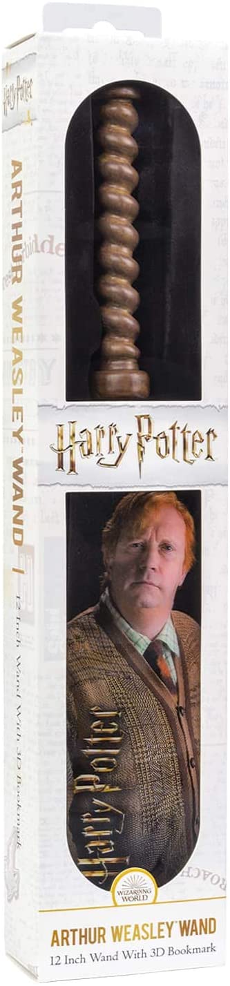 The Noble Collection Official Harry Potter - Arthur Weasley Wand With Bookmark