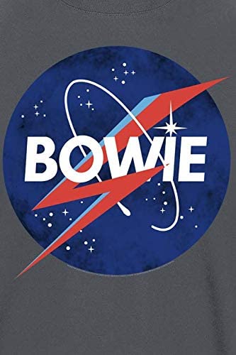David Bowie Amplified Collection - to The Moon Men T-Shirt Charcoal, Regular
