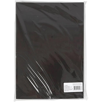Lot de 10 feuilles de mousse en éthylène-acétate de vinyle au format A4 (21 x 30 cm), Épaisseur de 2 mm, Noir
