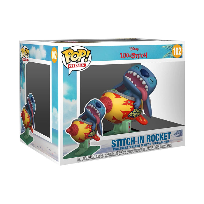 Funko Pop! Rides Super Deluxe: Disney Stitch Rocket - Disney: Lilo & Stitch - Collectable Vinyl Figure - Gift Idea - Official Merchandise - Toys for Kids & Adults - Movies Fans